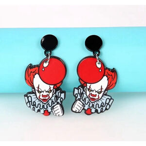 Pennywise Inspired Acrylic Dangle Earrings